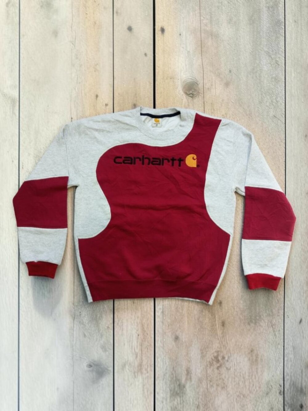 Carhartt vintage reworked embroidered unisex sweatshirt size M